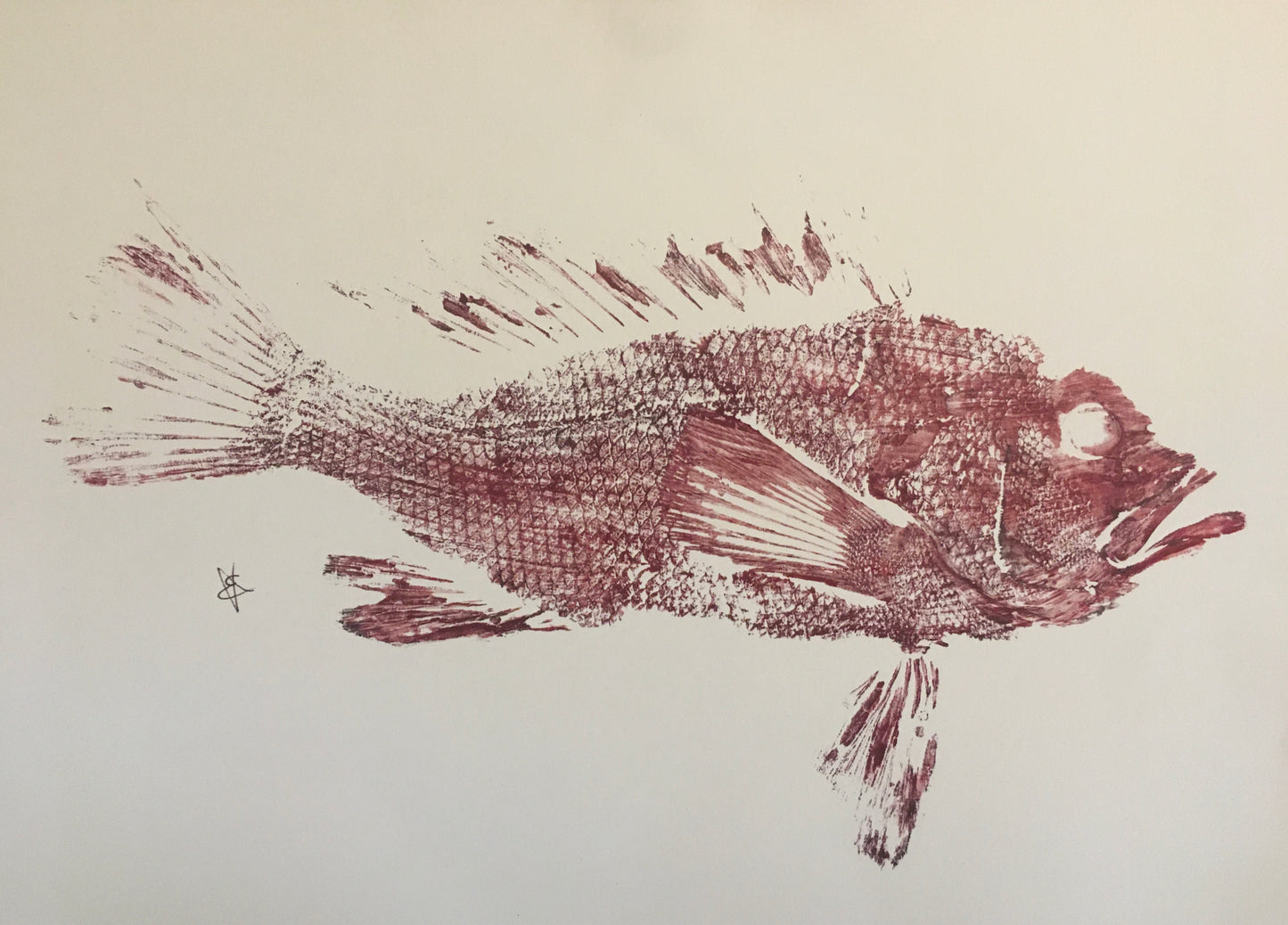 Red Hot Fish Print - 11x17”
