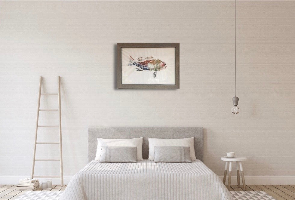 Technicolor Fish Print - 11x17”